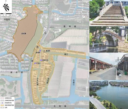 渡城历史文化保护和风貌引导图